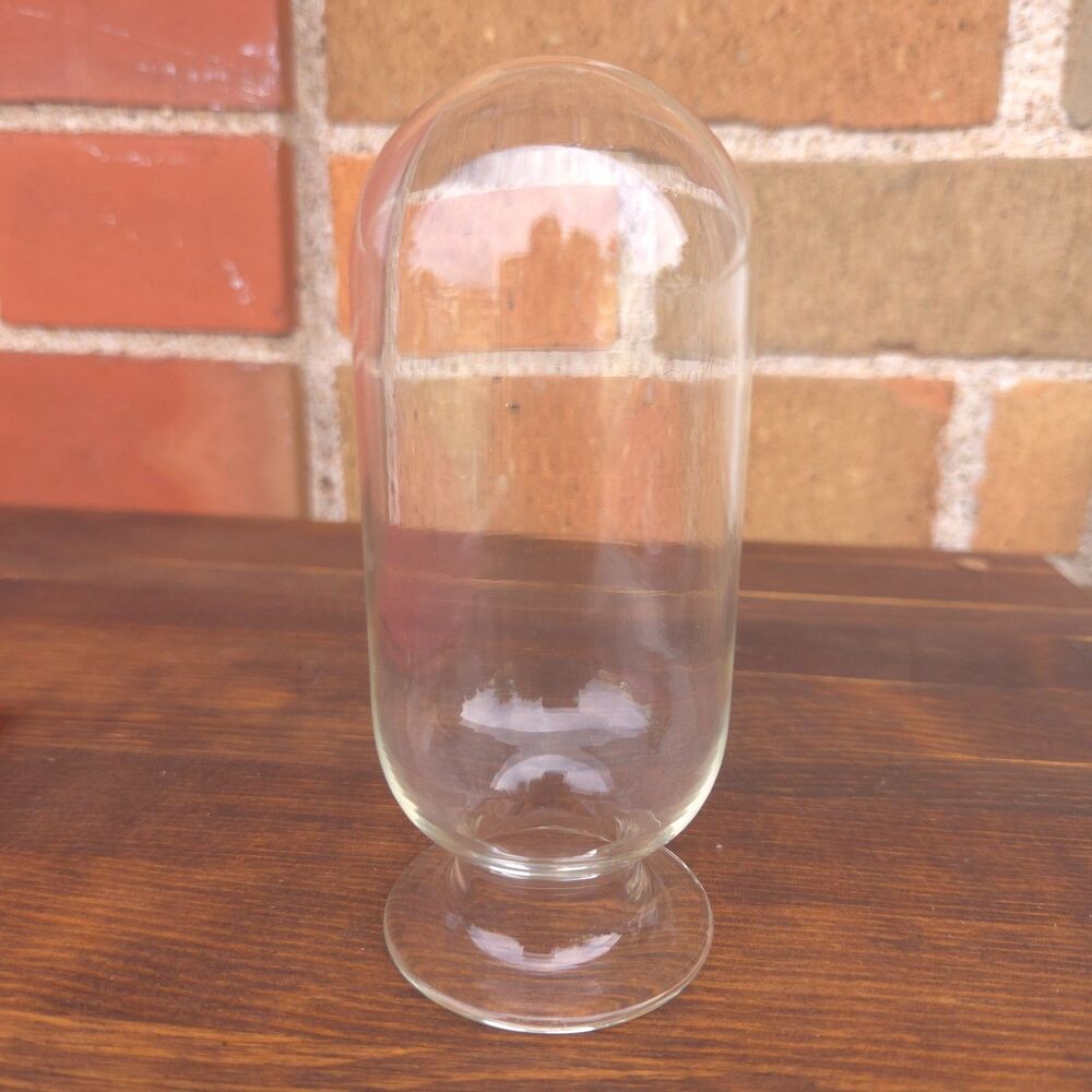 Vintage Inverted Apothecary Show Globe Glass Specimen Jar Pharmacy 4.5"